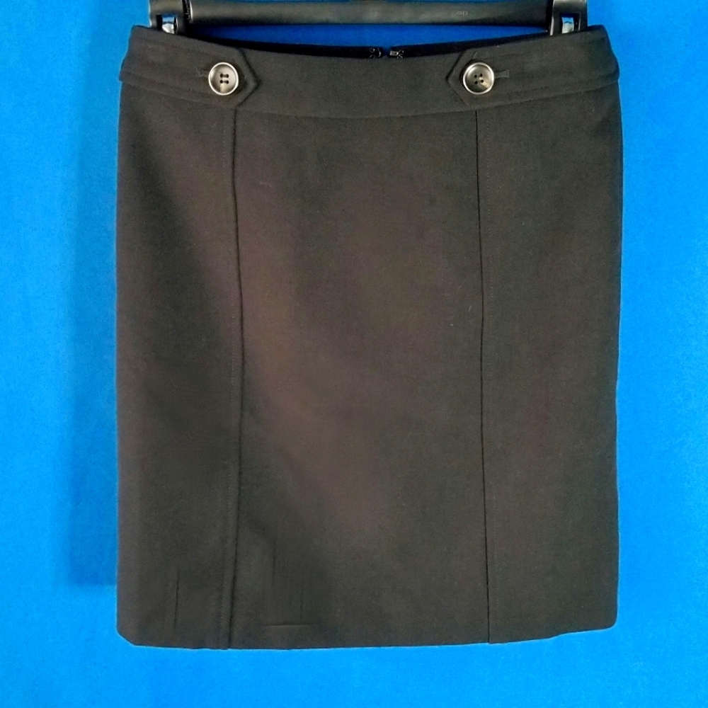 Ann Taylor Loft Black Tailored Skirt